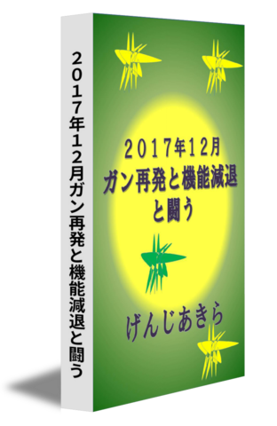 ２０１７年１２月ガン再発と機能減退と闘う