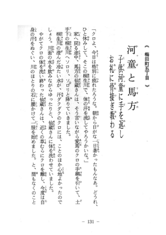 河童と馬方　梅田町5丁目